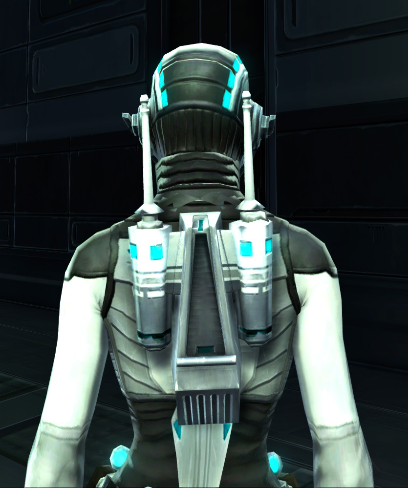 Energetic Combatant Armor Set detailed back view from Star Wars: The Old Republic.