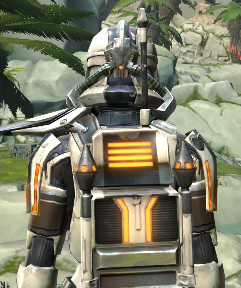 Energized Infantry Armor Set detailed back view from Star Wars: The Old Republic.