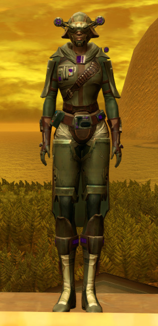 Energized Manhunter Armor Set Outfit from Star Wars: The Old Republic.