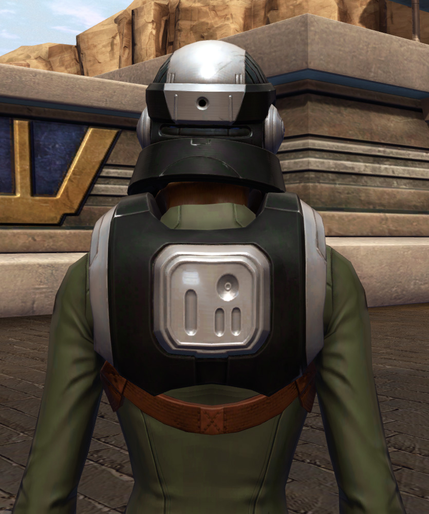Established Foothold Armor Set detailed back view from Star Wars: The Old Republic.