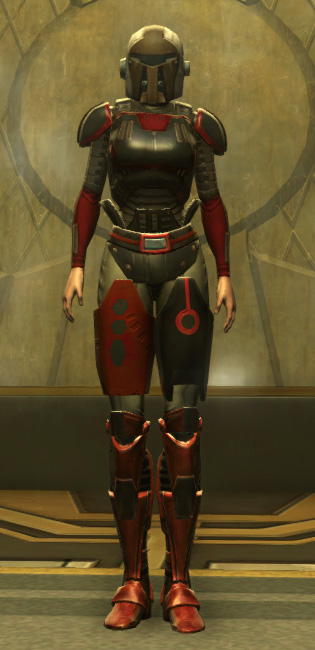 Eternal Battler Boltblaster Armor Set Outfit from Star Wars: The Old Republic.