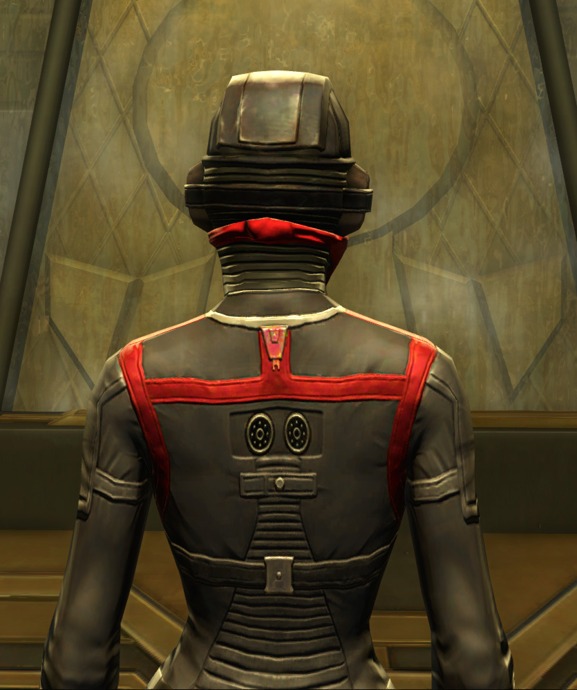 Eternal Conqueror Mender Armor Set detailed back view from Star Wars: The Old Republic.