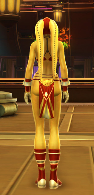 Exquisite Dancer Armor Set player-view from Star Wars: The Old Republic.