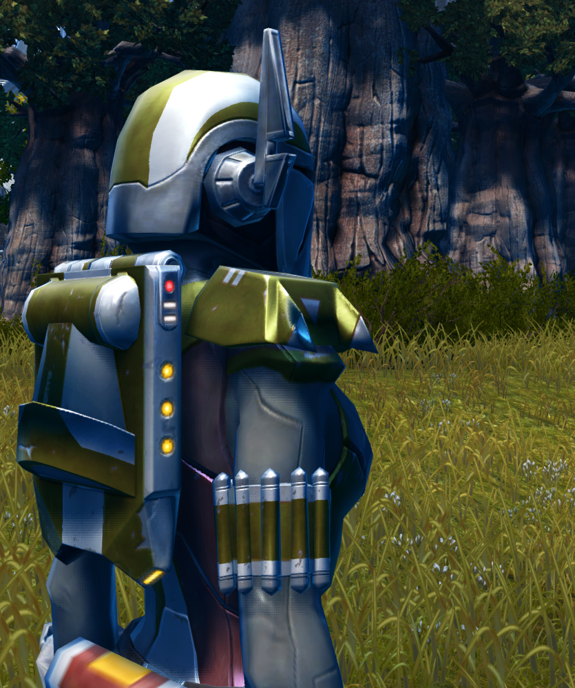 (randomized) Advanced Blastguard MKIII (Imperial) Armor Set detailed back view from Star Wars: The Old Republic. - DETAILS (randomized) Advanced Blastguard MKIII (Imperial) Armor Set detailed back view from Star Wars: The Old Republic.