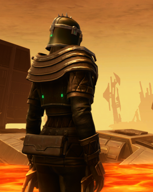 Forgemaster Armor Set Back from Star Wars: The Old Republic.