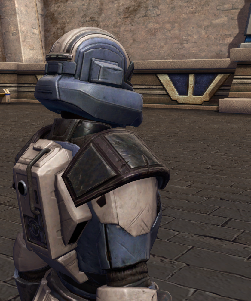 Frontline Scourge Armor Set detailed back view from Star Wars: The Old Republic.