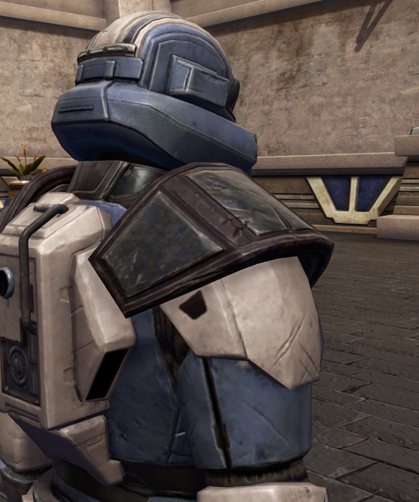 Frontline Scourge Armor Set detailed back view from Star Wars: The Old Republic.