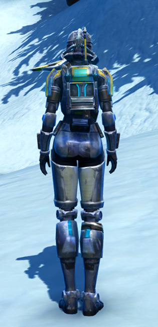 Galvanized Infantry Armor Set player-view from Star Wars: The Old Republic.