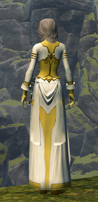 Genteel Clothing Set Armor Set player-view from Star Wars: The Old Republic.