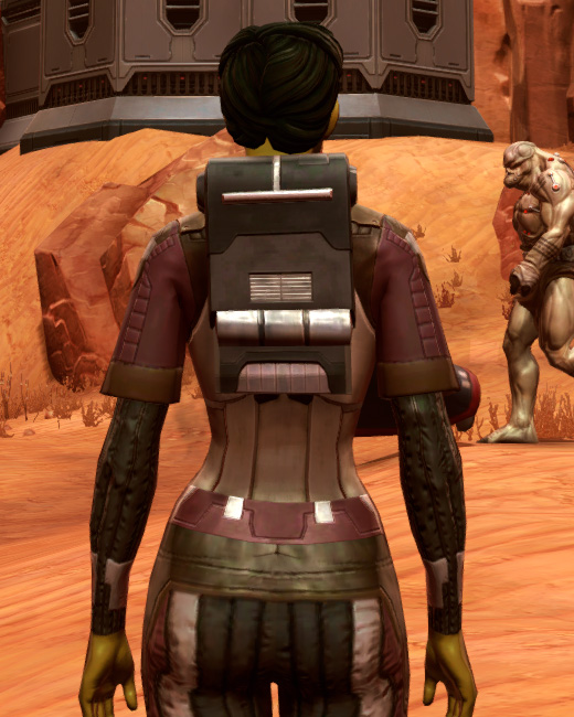 Plastiplate (Imperial) Armor Set Back from Star Wars: The Old Republic.