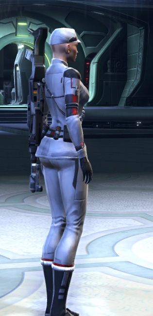 Hoth Agent Armor Set player-view from Star Wars: The Old Republic.
