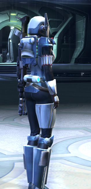 Hoth Bounty Hunter Armor Set player-view from Star Wars: The Old Republic.