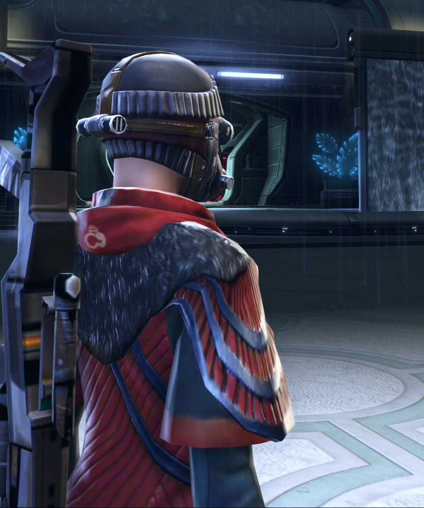 Hoth Smuggler Armor Set detailed back view from Star Wars: The Old Republic.