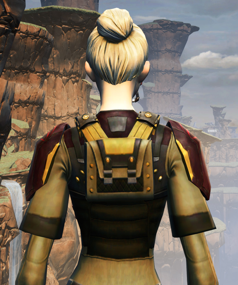 Hutt Cartel Armor Set detailed back view from Star Wars: The Old Republic.