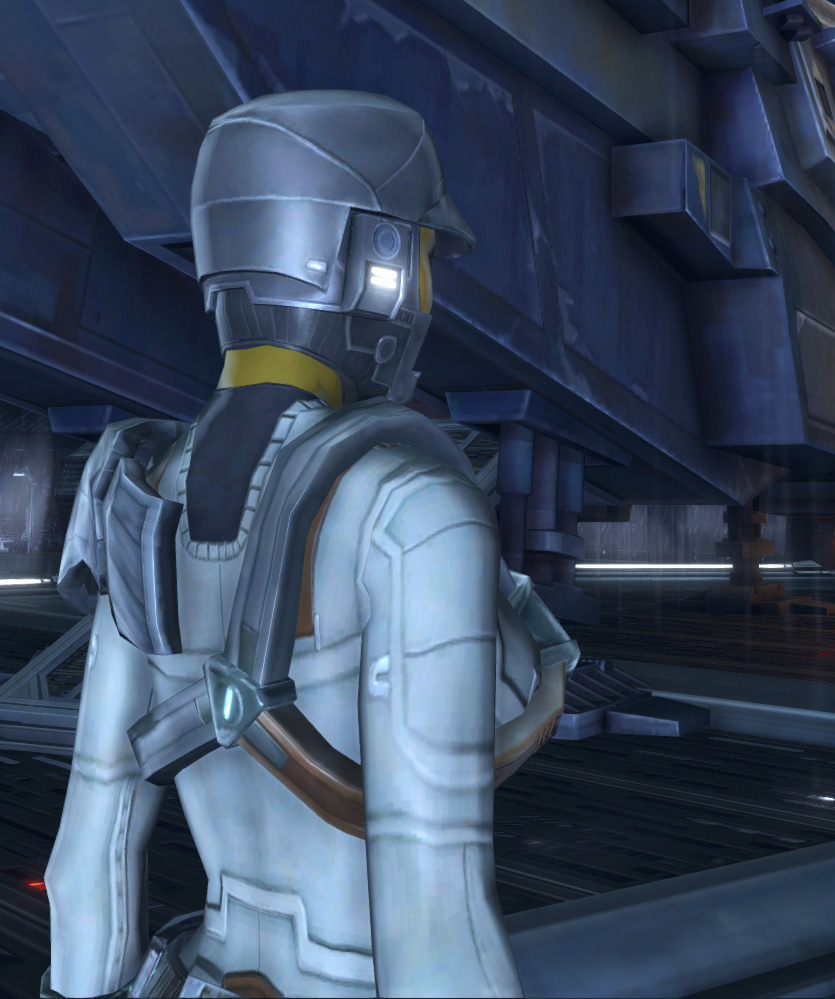 Hutta Agent Armor Set detailed back view from Star Wars: The Old Republic.