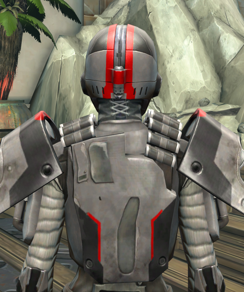 Imperial Huttball Away Uniform Armor Set detailed back view from Star Wars: The Old Republic.
