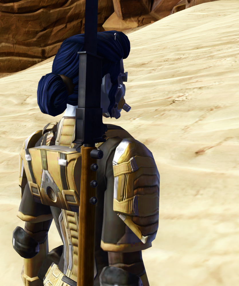 Imperial Containment Officer Armor Set detailed back view from Star Wars: The Old Republic.