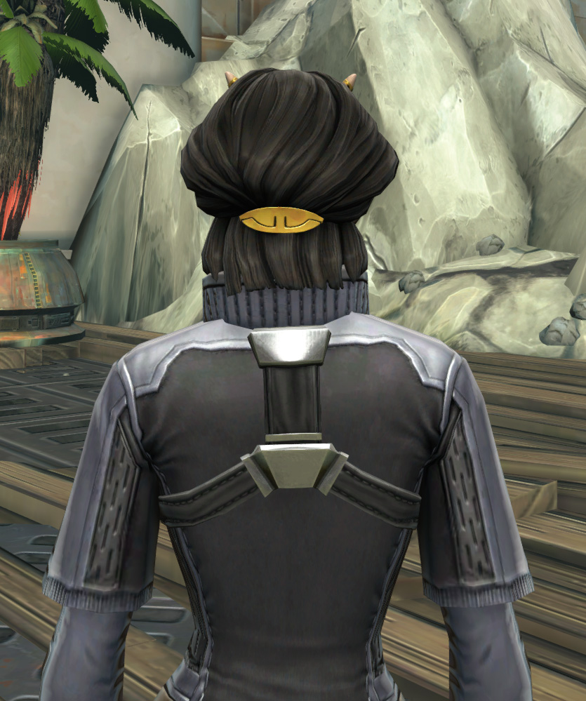 Imperial Practice Jersey Armor Set detailed back view from Star Wars: The Old Republic.
