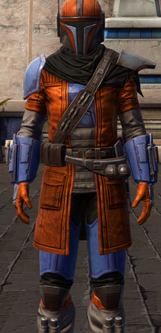 Infamous Bounty Hunter dyed in SWTOR.