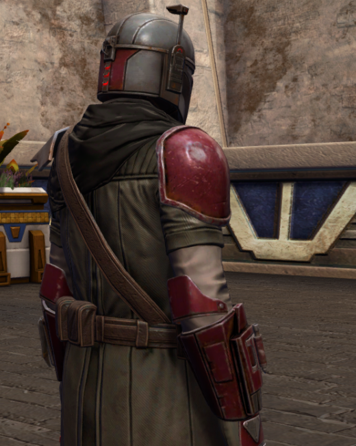 Infamous Bounty Hunter Armor Set Back from Star Wars: The Old Republic.