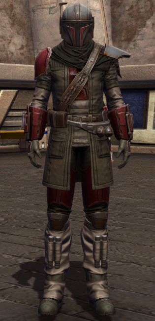 Infamous Bounty Hunter Armor Set Outfit from Star Wars: The Old Republic.