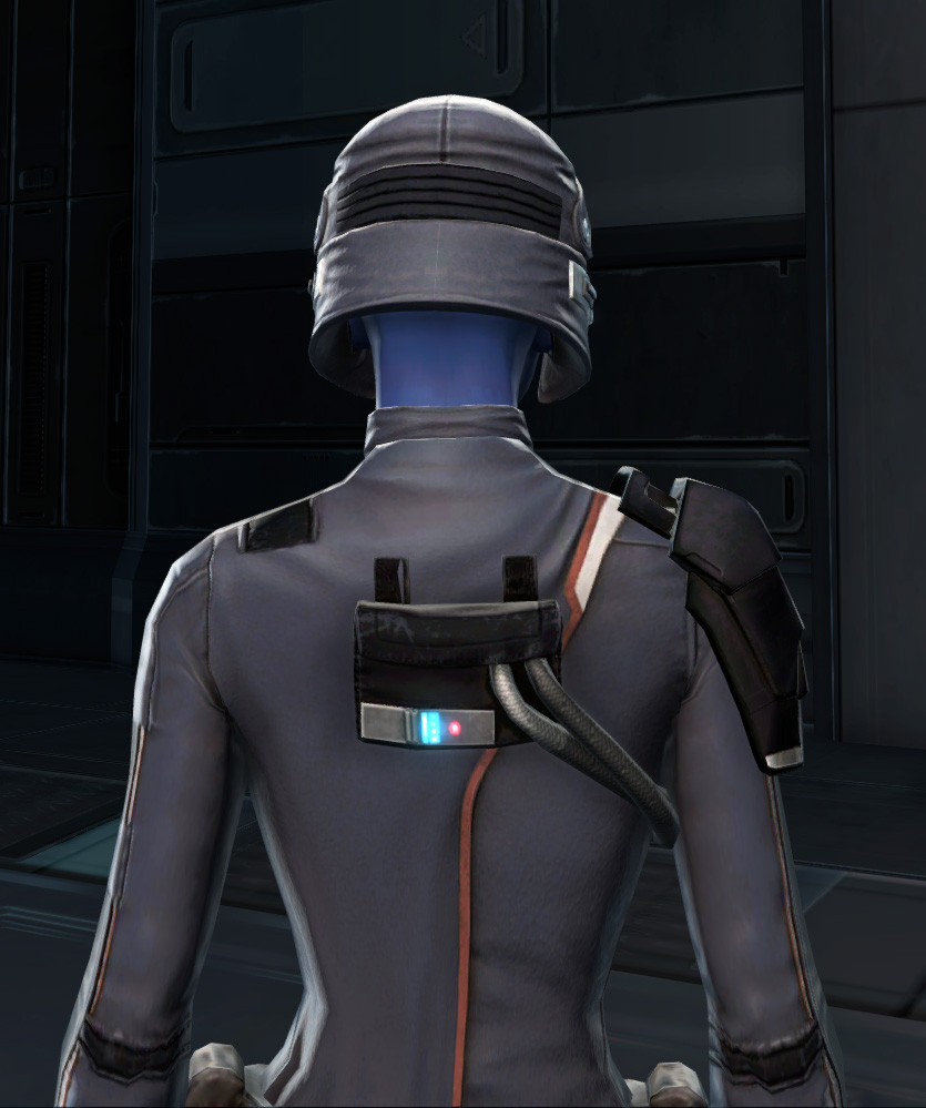 Intelligence Officer Armor Set detailed back view from Star Wars: The Old Republic.