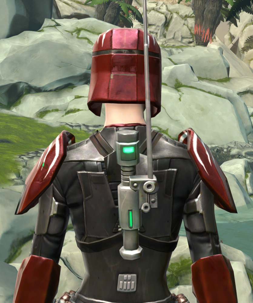 Interceptor Armor Set detailed back view from Star Wars: The Old Republic.