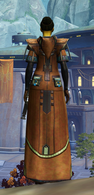 Jedi Initiate Armor Set player-view from Star Wars: The Old Republic.
