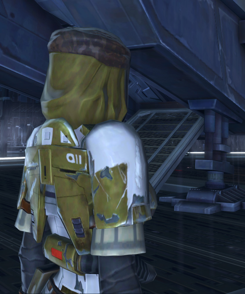 Kaas Bounty Hunter Armor Set detailed back view from Star Wars: The Old Republic.