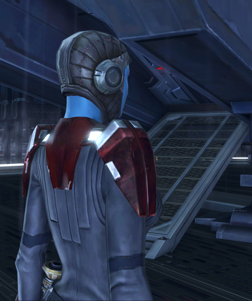 Korriban Warrior Armor Set detailed back view from Star Wars: The Old Republic.