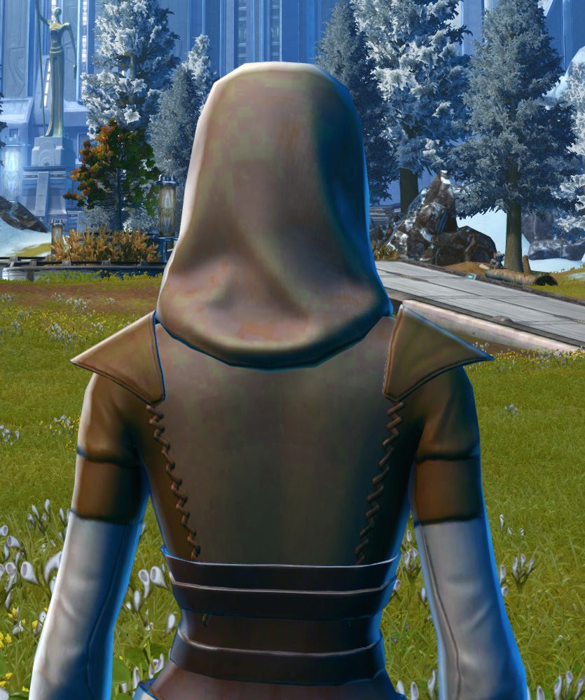 Light Devotee Armor Set detailed back view from Star Wars: The Old Republic.