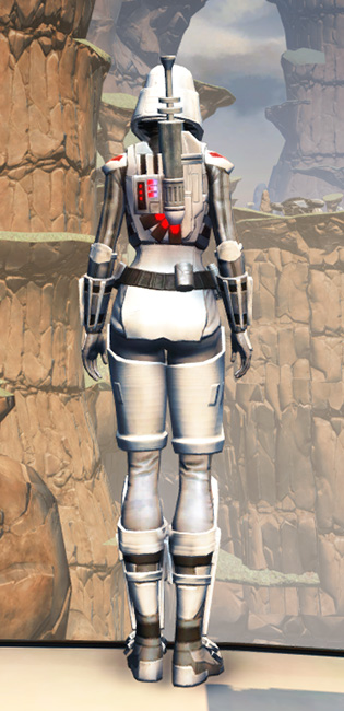 Makeb Assault Armor Set player-view from Star Wars: The Old Republic.