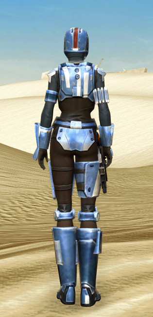 Mandalorian Hunter Armor Set player-view from Star Wars: The Old Republic.