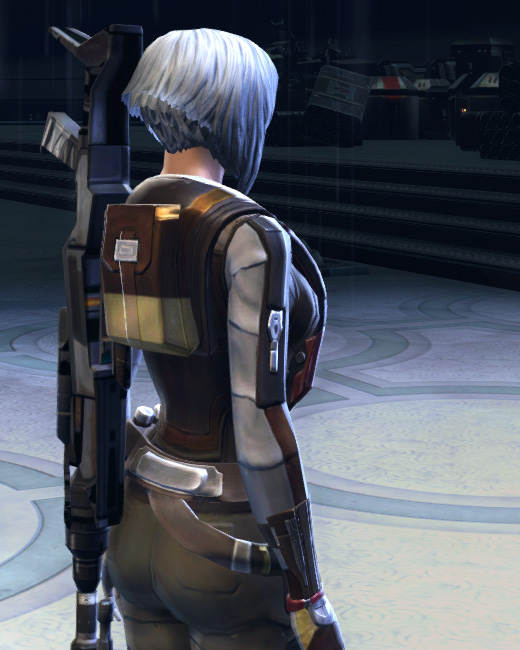 Mantellian Smuggler Armor Set Back from Star Wars: The Old Republic.
