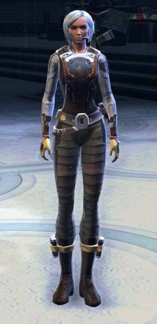 Mantellian Smuggler Armor Set Outfit from Star Wars: The Old Republic.