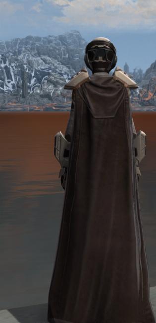 Preserver Armor Set player-view from Star Wars: The Old Republic.