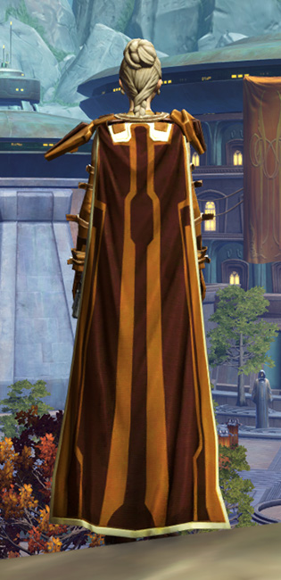 Nanosilk Aegis Armor Set player-view from Star Wars: The Old Republic.