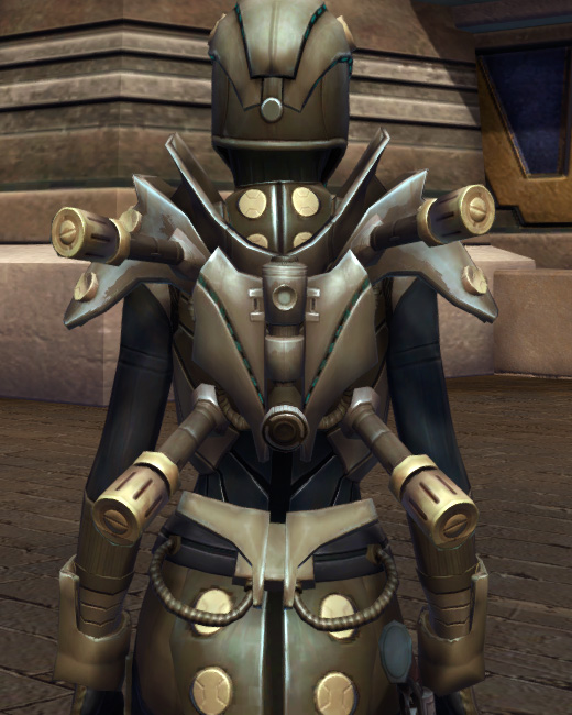 Notorious Armor Set Back from Star Wars: The Old Republic.