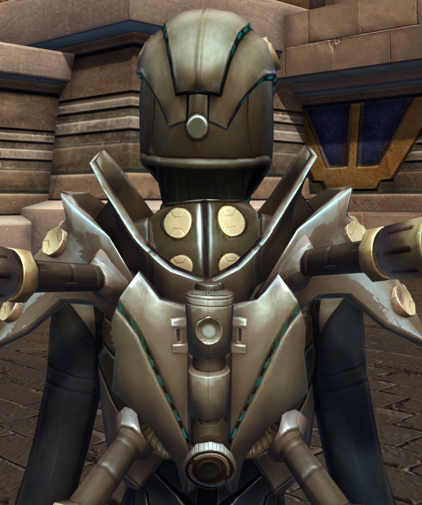 Notorious Armor Set detailed back view from Star Wars: The Old Republic.