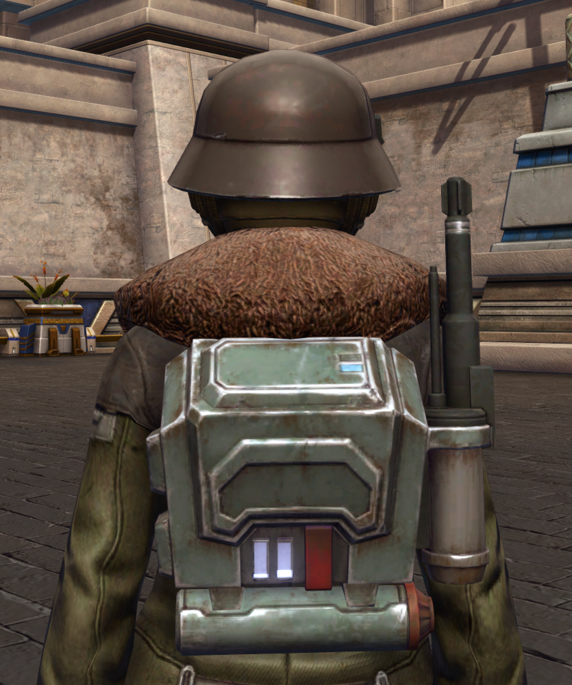 Outer Rim Officer Armor Set detailed back view from Star Wars: The Old Republic.