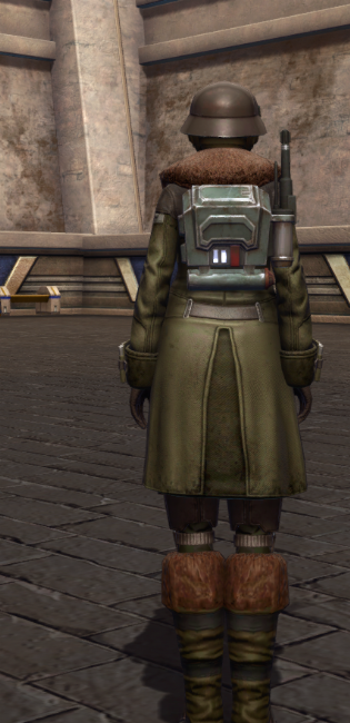 Outer Rim Officer Armor Set player-view from Star Wars: The Old Republic.