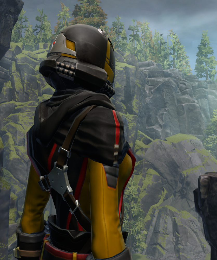 Outlander Force-Lord / Force-Healer / Duelist MK-8 Armor Set detailed back view from Star Wars: The Old Republic. - DETAILS Outlander Force-Lord / Force-Healer / Duelist MK-8 Armor Set detailed back view from Star Wars: The Old Republic.