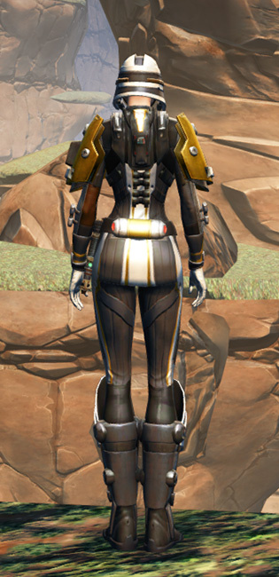 Overwatch Shield Armor Set player-view from Star Wars: The Old Republic.