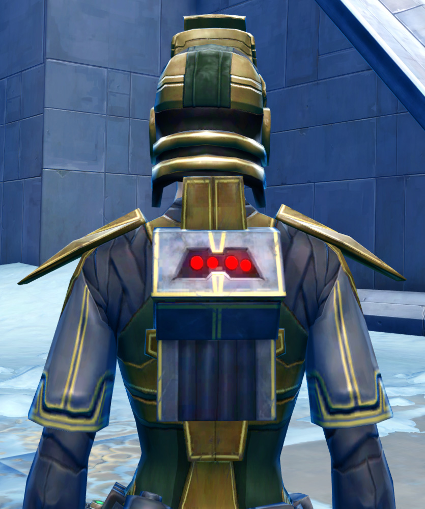Panteer Loyalist Armor Set detailed back view from Star Wars: The Old Republic.