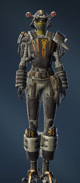 Battlemaster Combat Tech Armor Set Outfit from Star Wars: The Old Republic.