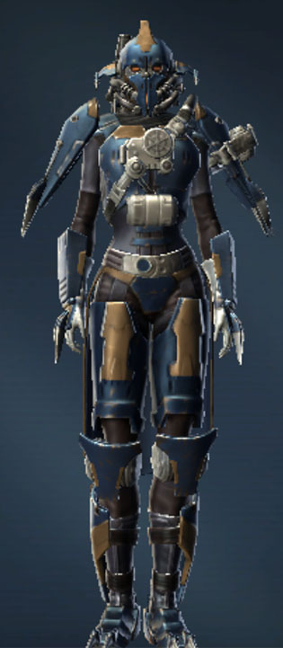 War Hero Combat Tech Armor Set Outfit from Star Wars: The Old Republic.
