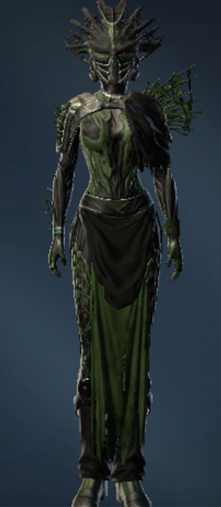 War Hero Force-Mystic Armor Set Outfit from Star Wars: The Old Republic.