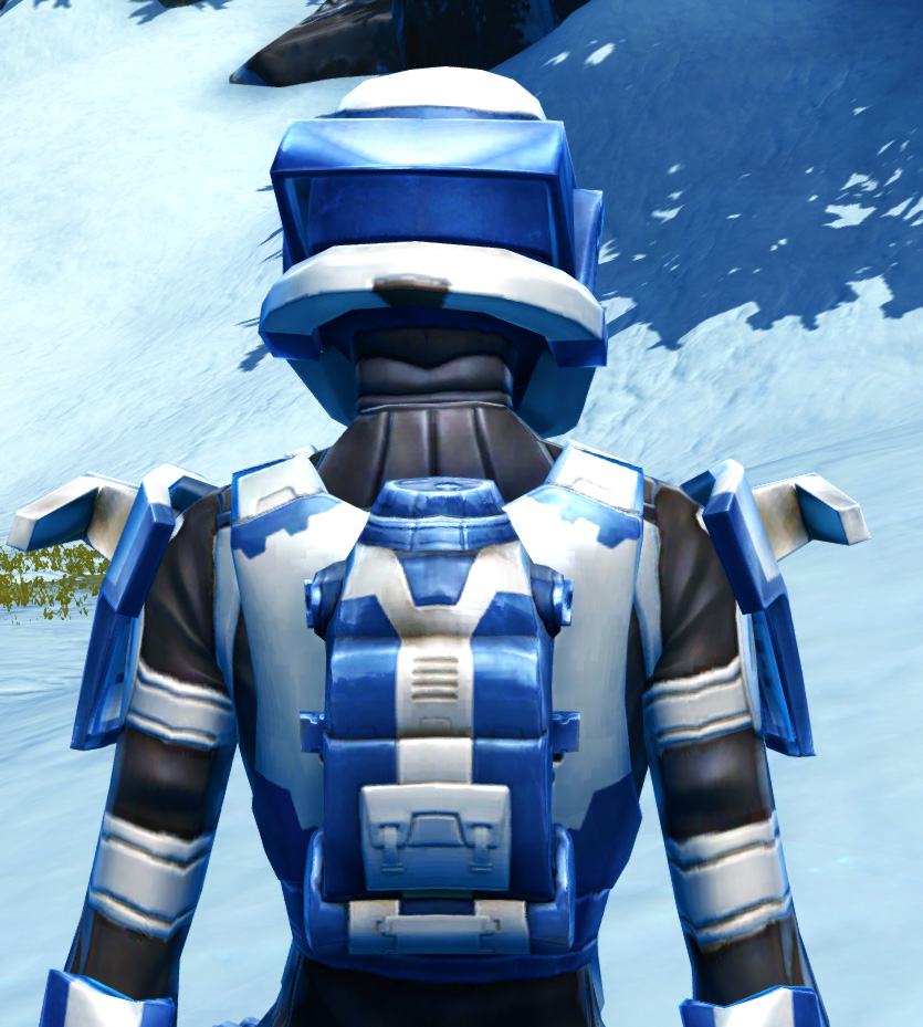 Quadranium Asylum Armor Set detailed back view from Star Wars: The Old Republic.