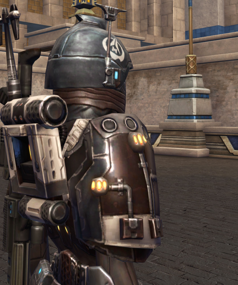 Rakata Demolisher (Republic) Armor Set detailed back view from Star Wars: The Old Republic.