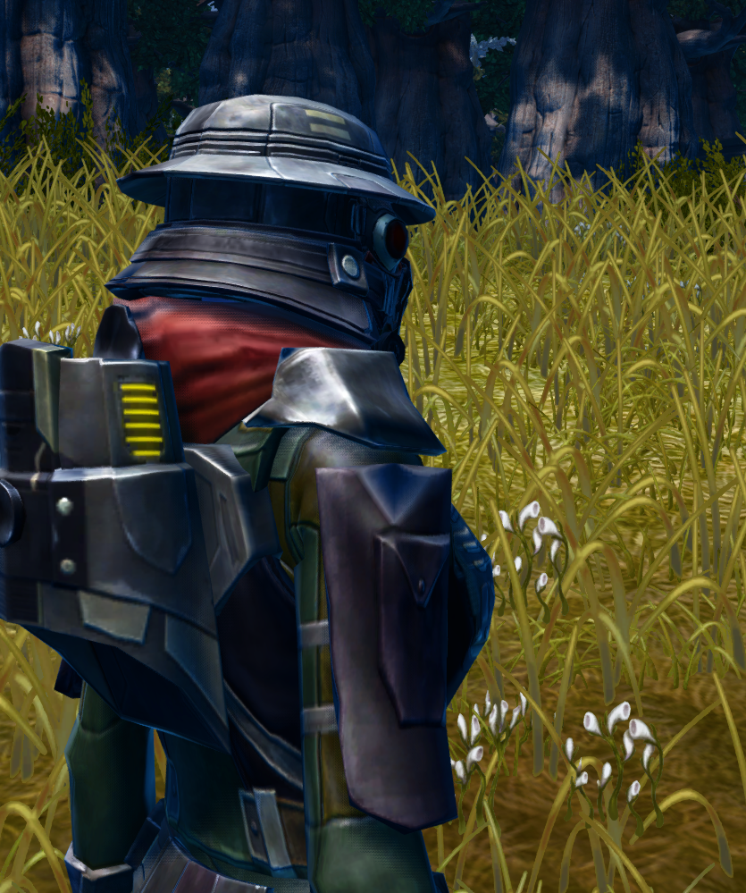 RD-14B Stealth (Imperial) Armor Set detailed back view from Star Wars: The Old Republic. - DETAILS RD-14B Stealth (Imperial) Armor Set detailed back view from Star Wars: The Old Republic.
